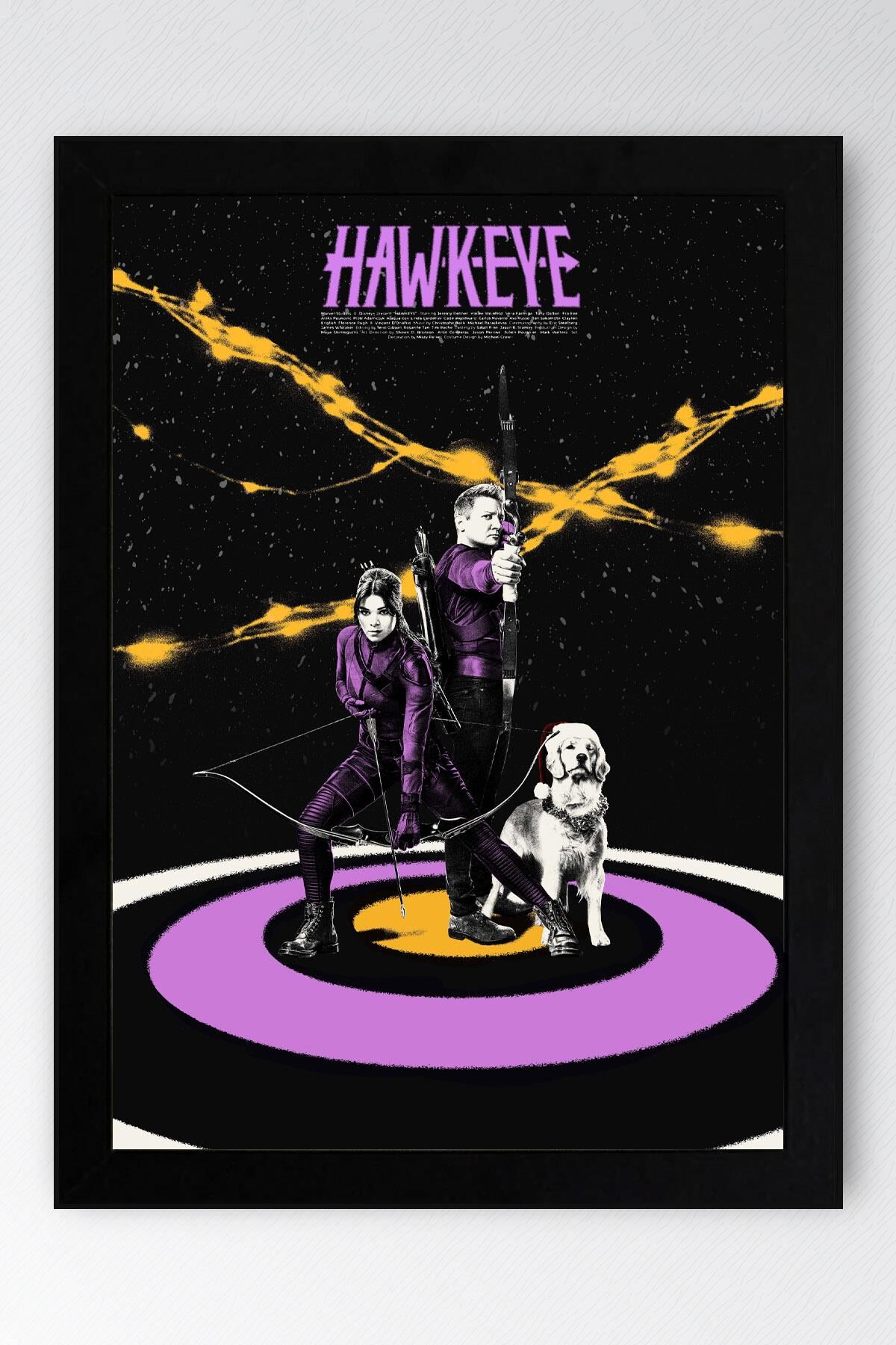Hawkeye Çerçeveli Tablo - Marvel Dizi Posteri Tablo