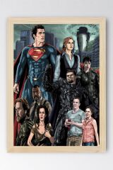 Superman Çerçeveli Tablo - Film Posteri Tablo