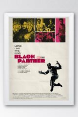 Black Panther Çerçeveli Tablo - Marvel Film Afişi Poster Tablo