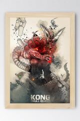 Kong Skull Island Çerçeveli Tablo - Kafatası Adası Film Posteri Tablo