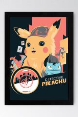 Pokemon Çerçeveli Tablo - Çizgi Film Posteri Tablo