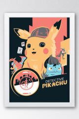 Pokemon Çerçeveli Tablo - Çizgi Film Posteri Tablo