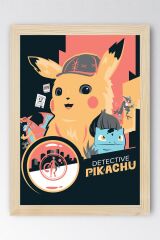Pokemon Çerçeveli Tablo - Çizgi Film Posteri Tablo