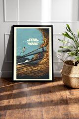 Star Wars The Rise Of Skywalker Çerçeveli Tablo - Uzay Savaşları Fim Posteri Tablo