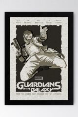 Guardians of the Galaxy Çerçeveli Tablo - Galaksinin Koruyucuları Film Posteri Tablo