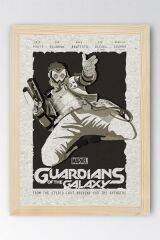 Guardians of the Galaxy Çerçeveli Tablo - Galaksinin Koruyucuları Film Posteri Tablo