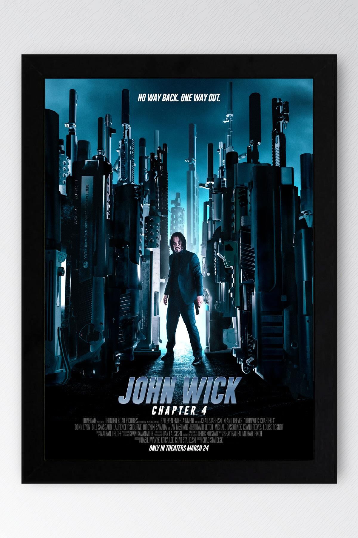 John Wick Çerçeveli Tablo - Film Posteri Tablo
