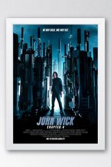 John Wick Çerçeveli Tablo - Film Posteri Tablo