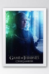 Game of Thrones Cersei Lannister Çerçeveli Tablo - Taht Oyunları Dizi Posteri Tablo