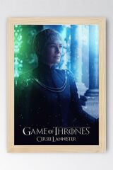 Game of Thrones Cersei Lannister Çerçeveli Tablo - Taht Oyunları Dizi Posteri Tablo