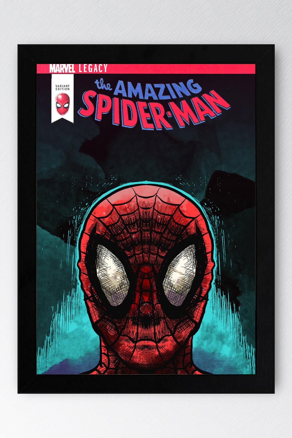 Spider Man Çerçeveli Tablo - Örümcek Adam Çizgi Roman Kapağı Posteri Tablo