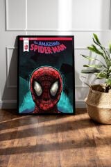 Spider Man Çerçeveli Tablo - Örümcek Adam Çizgi Roman Kapağı Posteri Tablo