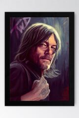 The Walking Dead Daryl Dixon Çerçeveli Tablo - Dizi Posteri Tablo