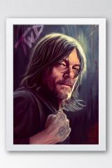 The Walking Dead Daryl Dixon Çerçeveli Tablo - Dizi Posteri Tablo