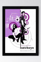 Hawkeye Çerçeveli Tablo - Marvel Dizi Posteri Tablo