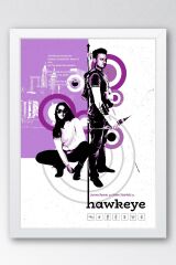 Hawkeye Çerçeveli Tablo - Marvel Dizi Posteri Tablo