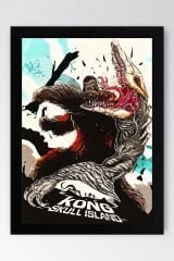 Kong Skull Island Çerçeveli Tablo - Kafatası Adası Film Posteri Tablo