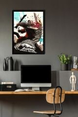 Kong Skull Island Çerçeveli Tablo - Kafatası Adası Film Posteri Tablo