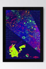 Pokemon Çerçeveli Tablo - Çizgi Film Posteri Tablo