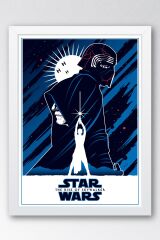 Star Wars Çerçeveli Tablo - Uzay Savaşları Fim Posteri Tablo