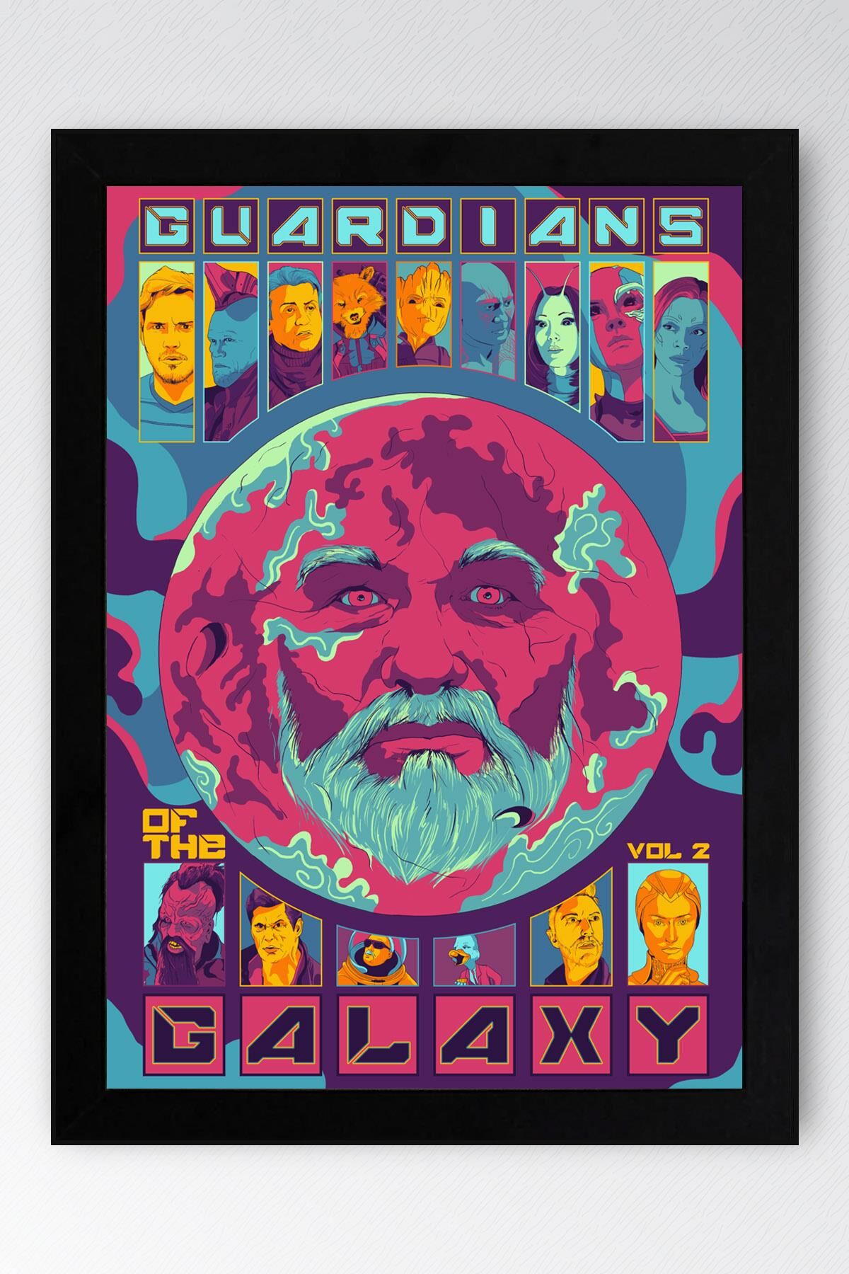 Guardians of the Galaxy Çerçeveli Tablo - Galaksinin Koruyucuları Film Posteri Tablo