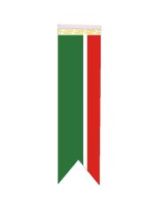 Masa Üstü Kırlangıç Çeçenistan Bayrağı - 8x30cm Çift Taraflı Saten Kumaş