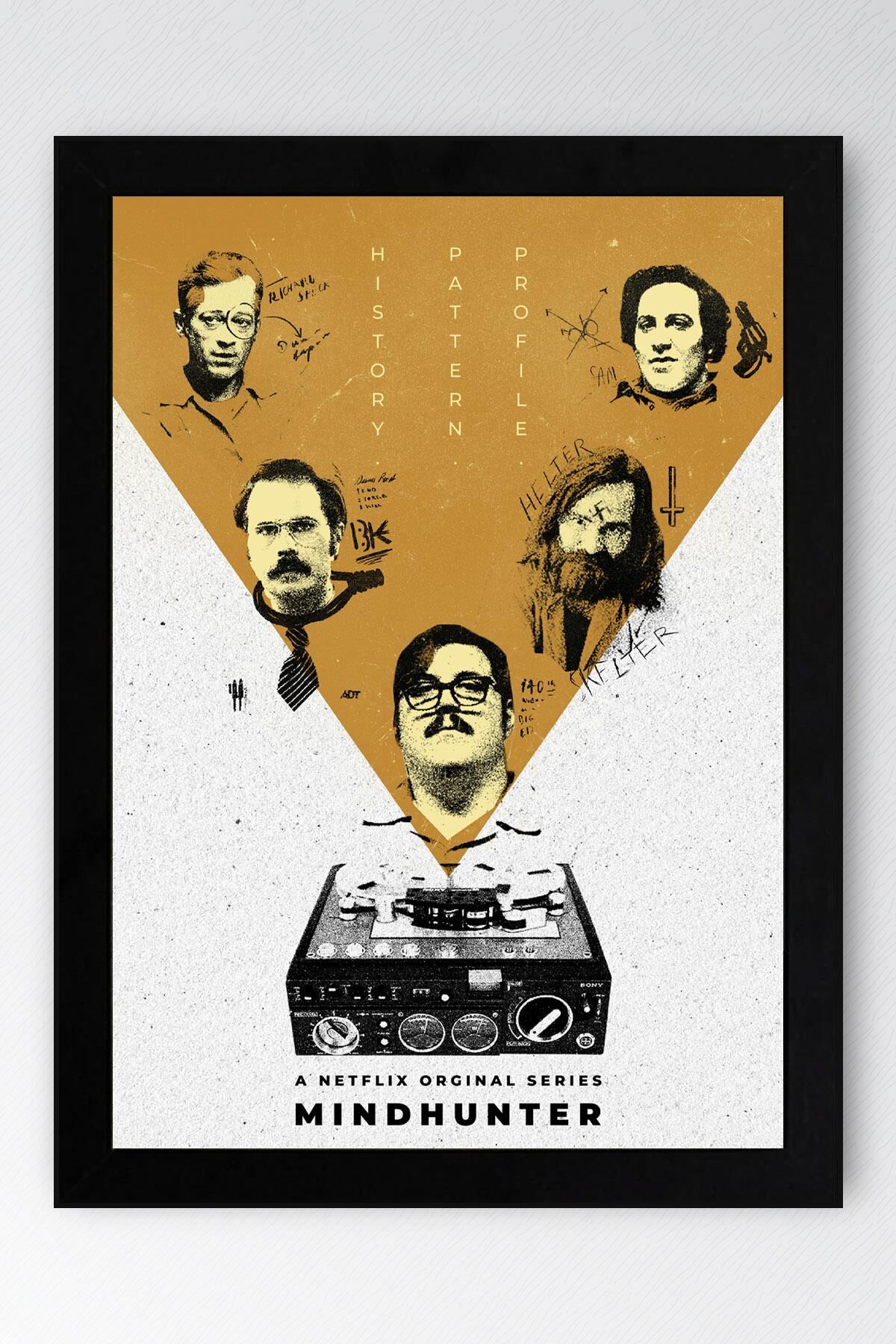 Mindhunter Çerçeveli Tablo - Dizi Posteri Tablo