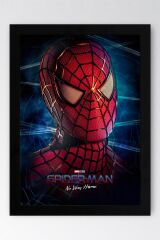 Spider Man Çerçeveli Tablo - Örümcek Adam Eve Dönüş Yok Fim Posteri Tablo