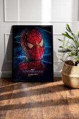 Spider Man Çerçeveli Tablo - Örümcek Adam Eve Dönüş Yok Fim Posteri Tablo