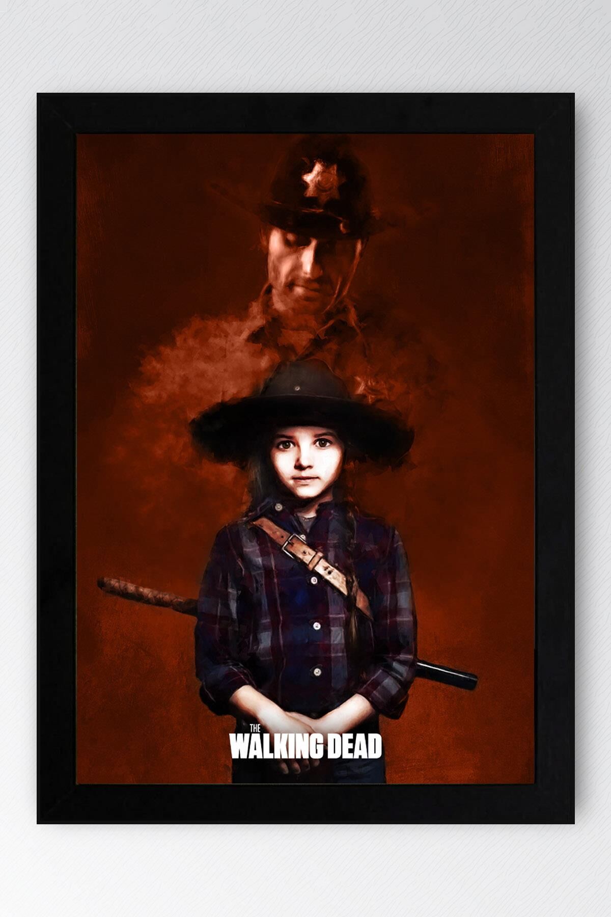 The Walking Dead Rick Grimes Çerçeveli Tablo - Dizi Posteri Tablo