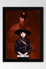 The Walking Dead Rick Grimes Çerçeveli Tablo - Dizi Posteri Tablo